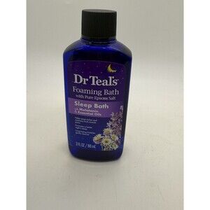 Dr Teal's Foaming Sleep Bath Melatonin Lavender Essential Oils 3FLOZ/88mL New